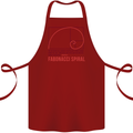 Fibonacci Spiral Mathematics Maths Science Cotton Apron 100% Organic Maroon