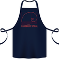 Fibonacci Spiral Mathematics Maths Science Cotton Apron 100% Organic Navy Blue