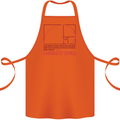 Fibonacci Spiral Mathematics Maths Science Cotton Apron 100% Organic Orange