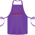 Fibonacci Spiral Mathematics Maths Science Cotton Apron 100% Organic Purple