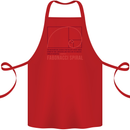 Fibonacci Spiral Mathematics Maths Science Cotton Apron 100% Organic Red