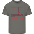 Fibonacci Spiral Mathematics Maths Science Kids T-Shirt Childrens Charcoal