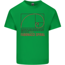 Fibonacci Spiral Mathematics Maths Science Kids T-Shirt Childrens Irish Green