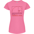 Fibonacci Spiral Mathematics Maths Science Womens Petite Cut T-Shirt Azalea