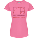 Fibonacci Spiral Mathematics Maths Science Womens Petite Cut T-Shirt Azalea