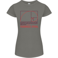Fibonacci Spiral Mathematics Maths Science Womens Petite Cut T-Shirt Charcoal