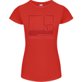 Fibonacci Spiral Mathematics Maths Science Womens Petite Cut T-Shirt Red