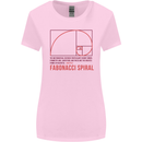Fibonacci Spiral Mathematics Maths Science Womens Wider Cut T-Shirt Light Pink