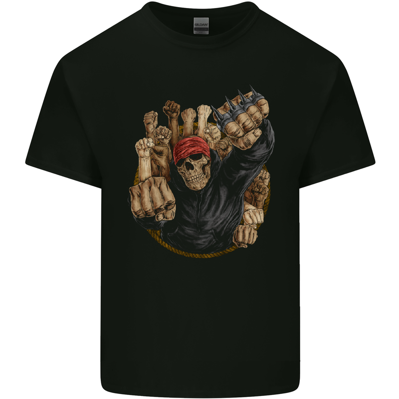 Fighting Spirit Revolution Anarchy Protest Kids T-Shirt Childrens Black