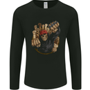 Fighting Spirit Revolution Anarchy Protest Mens Long Sleeve T-Shirt Black