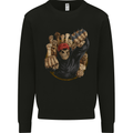 Fighting Spirit Revolution Anarchy Protest Mens Sweatshirt Jumper Black