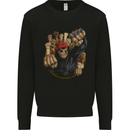 Fighting Spirit Revolution Anarchy Protest Mens Sweatshirt Jumper Black