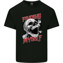 Finding Myself Skull Mens Cotton T-Shirt Tee Top Black