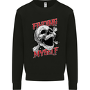 Finding Myself Skull Mens Sweatshirt Jumper Black