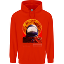Fire Hazard Too Hot to Handle Astronaut Space Childrens Kids Hoodie Bright Red