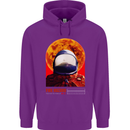 Fire Hazard Too Hot to Handle Astronaut Space Childrens Kids Hoodie Purple