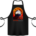 Fire Hazard Too Hot to Handle Astronaut Space Cotton Apron 100% Organic Black