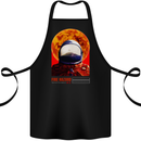 Fire Hazard Too Hot to Handle Astronaut Space Cotton Apron 100% Organic Black