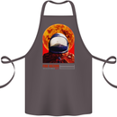 Fire Hazard Too Hot to Handle Astronaut Space Cotton Apron 100% Organic Dark Grey