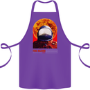 Fire Hazard Too Hot to Handle Astronaut Space Cotton Apron 100% Organic Purple