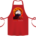 Fire Hazard Too Hot to Handle Astronaut Space Cotton Apron 100% Organic Red