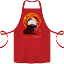 Fire Hazard Too Hot to Handle Astronaut Space Cotton Apron 100% Organic Red