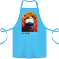 Fire Hazard Too Hot to Handle Astronaut Space Cotton Apron 100% Organic Turquoise