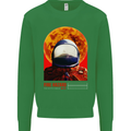 Fire Hazard Too Hot to Handle Astronaut Space Kids Sweatshirt Jumper Irish Green