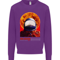 Fire Hazard Too Hot to Handle Astronaut Space Kids Sweatshirt Jumper Purple