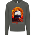 Fire Hazard Too Hot to Handle Astronaut Space Kids Sweatshirt Jumper Storm Grey