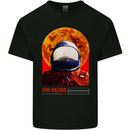 Fire Hazard Too Hot to Handle Astronaut Space Kids T-Shirt Childrens Black