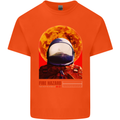 Fire Hazard Too Hot to Handle Astronaut Space Kids T-Shirt Childrens Orange
