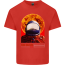 Fire Hazard Too Hot to Handle Astronaut Space Kids T-Shirt Childrens Red