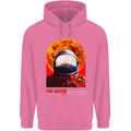 Fire Hazard Too Hot to Handle Astronaut Space Mens 80% Cotton Hoodie Azelea