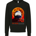 Fire Hazard Too Hot to Handle Astronaut Space Mens Sweatshirt Jumper Black