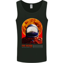 Fire Hazard Too Hot to Handle Astronaut Space Mens Vest Tank Top Black