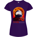 Fire Hazard Too Hot to Handle Astronaut Space Womens Petite Cut T-Shirt Purple