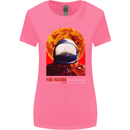 Fire Hazard Too Hot to Handle Astronaut Space Womens Wider Cut T-Shirt Azalea