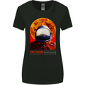 Fire Hazard Too Hot to Handle Astronaut Space Womens Wider Cut T-Shirt Black