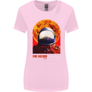 Fire Hazard Too Hot to Handle Astronaut Space Womens Wider Cut T-Shirt Light Pink