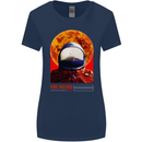 Fire Hazard Too Hot to Handle Astronaut Space Womens Wider Cut T-Shirt Navy Blue