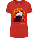 Fire Hazard Too Hot to Handle Astronaut Space Womens Wider Cut T-Shirt Red