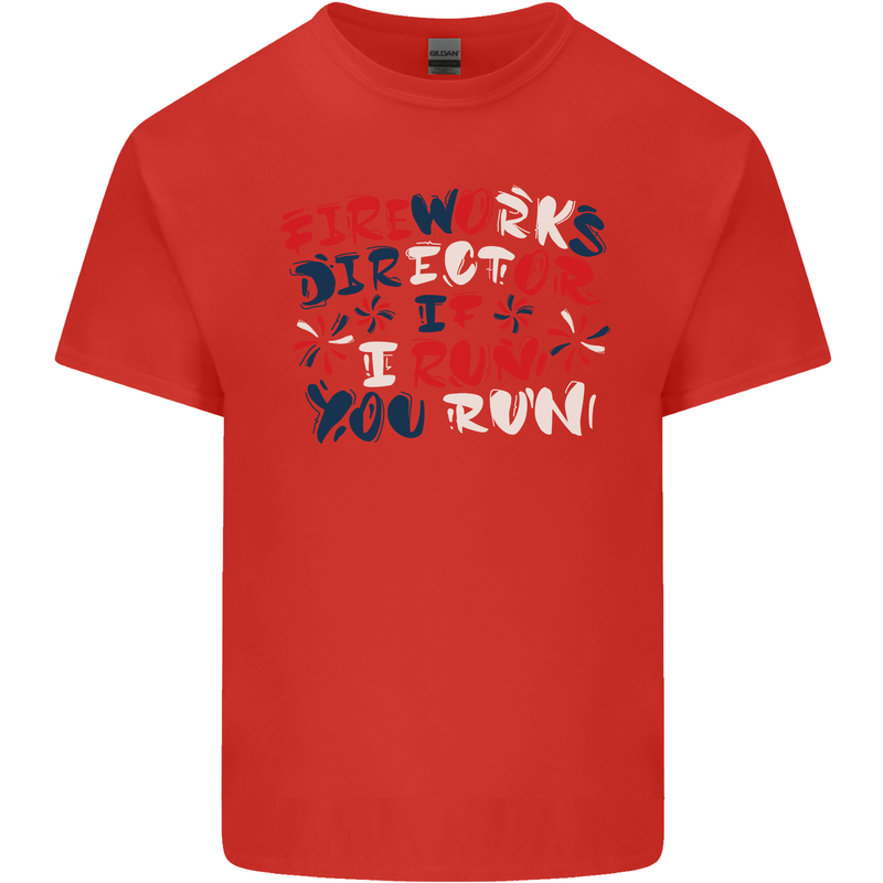 Fireworks Director Funny Bonfire Night July 4th Kids T-Shirt Childrens Red