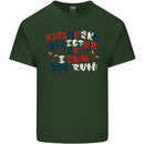 Fireworks Director Funny Bonfire Night July 4th Mens Cotton T-Shirt Tee Top Forest Green