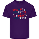 Fireworks Director Funny Bonfire Night July 4th Mens Cotton T-Shirt Tee Top Purple