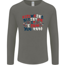 Fireworks Director Funny Bonfire Night July 4th Mens Long Sleeve T-Shirt Charcoal