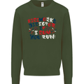 Fireworks Director Funny Bonfire Night July 4th Mens Sweatshirt Jumper Forest Green
