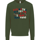 Fireworks Director Funny Bonfire Night July 4th Mens Sweatshirt Jumper Forest Green