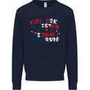 Fireworks Director Funny Bonfire Night July 4th Mens Sweatshirt Jumper Navy Blue