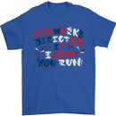 Fireworks Director Funny Bonfire Night July 4th Mens T-Shirt 100% Cotton Royal Blue